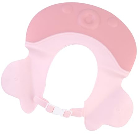 DECHOUS Shower Cap Shampoo Hat Pe Material Lovely Cartoon Design Easy to Wear Protects Eyes from Shampoo and Water Shower Bath Safety