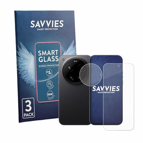 Savvies 3 Stück Panzer Schutz Glas für Xiaomi 17 Ultra (Display+Kamera) 9H Schutzfolie HD, Blasenfrei, Anti-Fingerabdruck, Stoßfest, Displayschutz