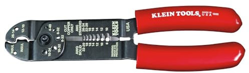 Klein Tools 1000 Multi Tool, Made in USA, 6-in-1 Stripper, Crimper, Wire Cutter, Screw Measure and Shears, Multi-Purpose Lineman Tool