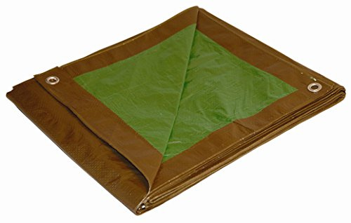 Dry Top 13060 Medium Duty Tarp, 30x60 Feet, Brown/Green