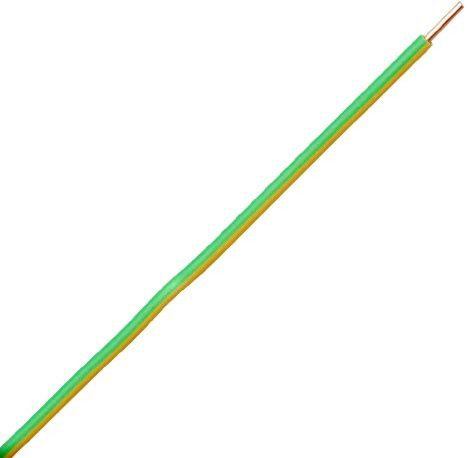 Kopp 154725002 Aderleitung H07 VU, 1 x 1.5 mm², 25 m, grün/gelb