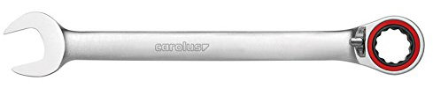CAROLUS Maul-Ringratschenschlüssel 11 mm, 15 Grad abgewinkelt, umschaltbar, 1 Stück, 1710.0110