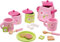 Small Foot Juego de té Madera, Accesorios para la Cocina de los niños, 17 Piezas, a Partir de 3 años, 2849 Juguete, Color Negro