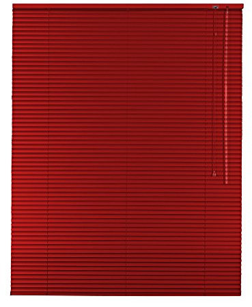 Original Easy-Shadow Aluminium Jalousie Jalousette Breite 70 x 130 cm Höhe in Farbe rot - Bedienseite rechts - Fensterjalousie Jalousien Alu-Jalousien Alu-Jalousetten Fenster Rollo Lamellenbreite 25 mm Lamellen / Maßanfertigung