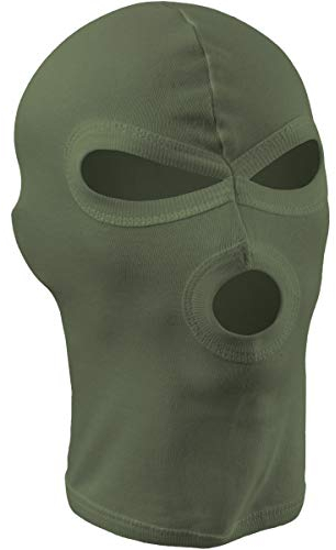MFH 3-Loch Balaclava Leichte Baumwolle OD Grün