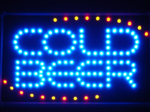 ADV PRO led004-b COLD BEER Bar OPEN LED Neon Light Sign Barlicht Neonlicht Lichtwerbung