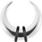 Piercingfaktor Piercing Ohrpiercing Expander Ohr Stab Dehnungssichel Dehnungssichel Edelstahl Hufeisen 3mm