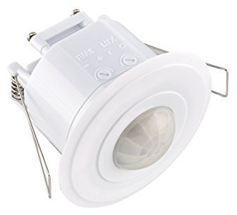 Le Electronic PM220 Plafond 360 Angle 5 m de Rayon de sécurité Détecteur de Mouvement PIR capteur de lumière Automatique Interrupteur (Blanc)