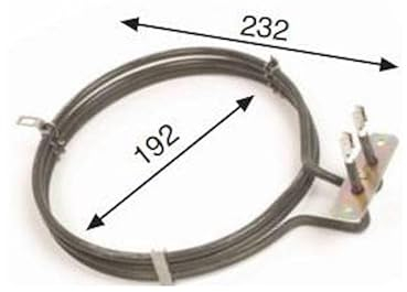 REPORSHOP - Resistencia Circular Horno Industrial Zanussi Ta-H6090 Eurofred 2500w 230v