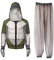 BESPORTBLE,Traje de mosquitos para exteriores, 1 juego de chaqueta de malla transpirable con capucha y pantalones, protección de la ropa contra insectos, moscas, mosquiteros, gris, extra-large