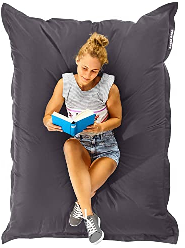 Green Bean Sitzsack 120x160cm 270 Liter Kinder & Erwachsene Bean Bag EPS Perlen Füllung Riesensitzsack Groß Draußen Outdoor Liegekissen Waschbar Wetterfest Lounge Chair Sitzkissen Bodenkissen
