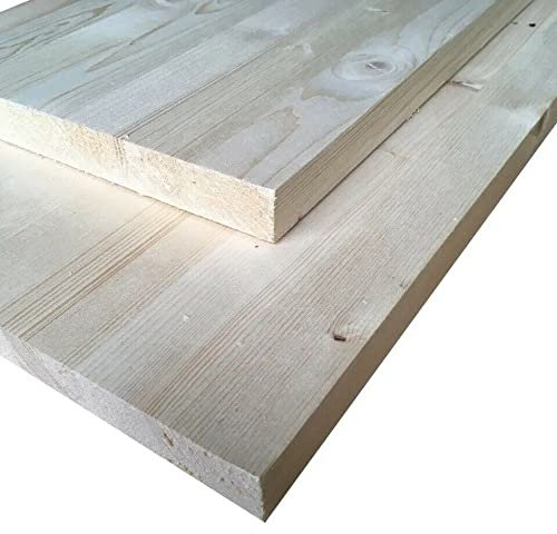 Kühnel Leimholzplatte aus Fichte Werkbank Arbeitstisch Tisch Mehrzwecktisch Holzplatte (L 800 x B 400 S 18 mm), Natur