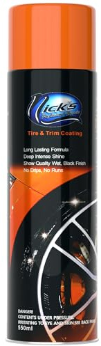 Nick's Professional Supplies High Gloss Tire Shine (1 Pack) - Long Lasting Tire Care - Your Ultimate Wet Tire Shine Spray for a Black Finish Shine on Ceramic Coating for Cars, Trucks, Motorcycles.