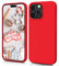 HiiVeet Silicone Case Designed for iPhone 15 Pro Case 6.1 Inch, Soft Ultra Slim Protective Shockproof Liquid Silicone Phone Case Cover with Anti-Scratch Microfiber Lining,Red