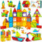 Magnetic Tiles, 52pcs Magnetic Building Blocks for Kids Magnet Blocks Toys for 3 4 5 6 7 Year Old Boys Girls Creative Animals Educational Construction STEM Toys Gifts for Kids