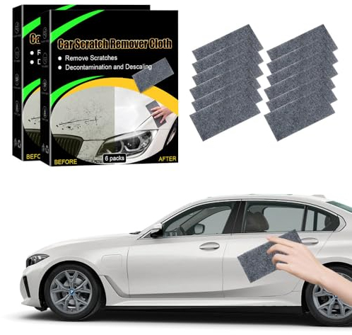 XPJBKC Nano Sparkle Tuch Auto Kratzer Original, 12 Pcs Nano Sparkle Tuch, Nano Tuch Auto Kratzer Nano Magic Tuch Autokratzer Entfer, Car Scratch Remover für Reparatur von leichten Kratzfarben