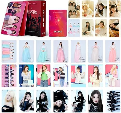 55 Stück IVE Lomo Cards Eleven IVE Neues Album Karten IVE Mini Karten Eleven Poster IVE Merch Photocards Set Fans Geschenk