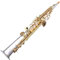 Saxophon Saxophon Neusilber gerades Es-Saxophon Musical mit Hartschalenkoffer