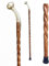 Gehstock aus Holz, gedreht, spiralförmig, 20,3 cm langer Griff, handgefertigt, für Damen und Herren, Geschenk für Mama und Papa
