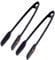 Westmark 2 Brat- und Servierzangen – 2 praktische Grillzangen zum Wenden von Fleisch, Fisch und Gemüse, Kunststoff, Länge: je 33,2 cm – Schwarz, 286922E3