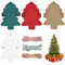 200 Stück Geschenkanhänger Weihnachten, Geschenkanhänger, Anhänger Weihnachten, Geschenkanhänger Zum Beschriften, Geschenkanhänger Kraftpapier, Weihnachtsanhänger Papier, Etiketten Weihnachten