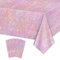 Lot de 4 nappes roses à paillettes pour décoration de mariage, pour fille, garçon, femme, anniversaire, fête, mariage, 130 x 220 cm