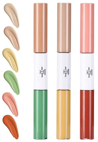 Concealer für Frauen, stark deckender 3-facher Make-up-Korrektor für perfekten Halt – langanhaltende Kosmetik für Veranstaltungen, Fotos und den täglichen Gebrauch