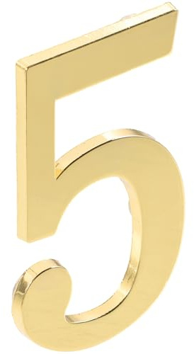 OHPHCALL Magnetic Address Number Mailbox Number Metal Wear Resistant Sturdy Golden Vertical outside Apartment Ktv