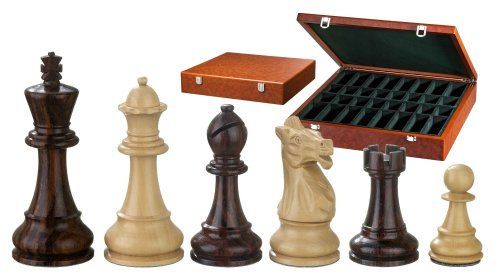 Philos 2245 - Schachfiguren Justitian, Königshöhe 105 mm, dreifach gewichtet, in Figurenbox