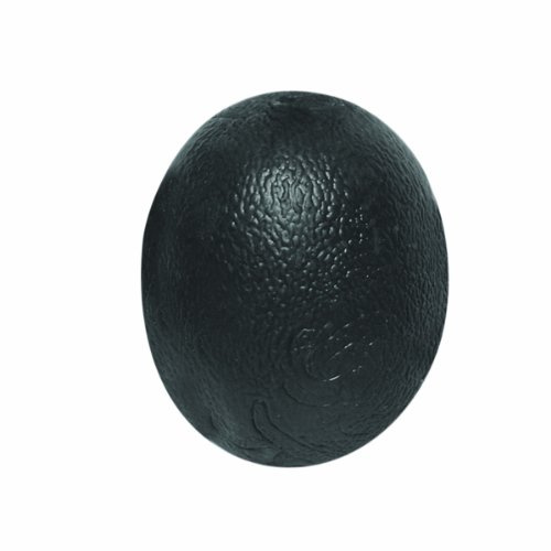 Cando® Übungsgelball - Antistressball / Handtrainer - oval, schwarz (sehr schwer)