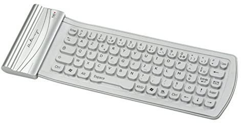 Halterrego Clavier Bluetooth en silicone Argent