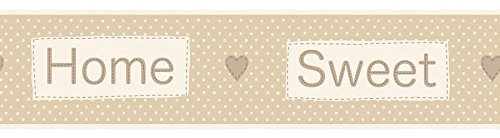 BHF FDB50049 Ceramica Home Sweet Home Kitchen and Bathroom Self Adhesive Border - Beige