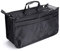 IGNPION Bedruckter Einsatz Handtasche Geldbörse Organizer 13 Taschen erweiterbar Liner Bag Pouch Reißverschluss Tote Organizer Wickeltasche Einsatz mit Griff (29x16x9cm) (schwarz)