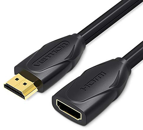 VENTION Cable de extensión HDMI, 1 metro de longitud, color negro