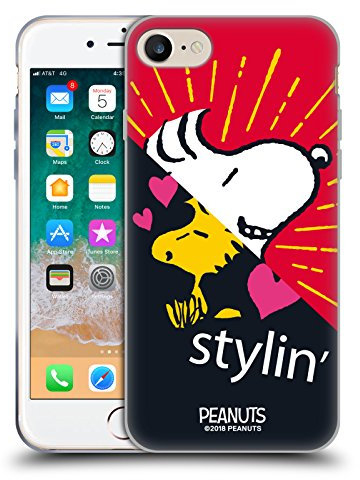 Head Case Designs Offizielle Peanuts Snoopy & Woodstock 2 Halbzeiten Und Gelächter Gelhülle [Militärischer Schutzgrad] Kompatibel Mit Apple iPhone 7/8 / SE 2020 & 2022 Und Kompatibel Mit MagSafe