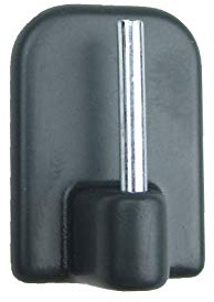 prodecoshop Gardinenhaken - 4 Stück, Kunststoff, Anthrazit, Glänzend, CURTAIN_FASTENER