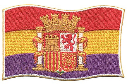 LGP - PARCHE bordado en tela BANDERA REPUBLICANA CON ESCUDO