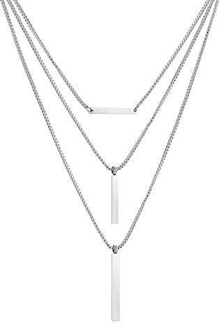 Liebeskind Berlin Layering-Halskette LJ-0445-N-47 Silber