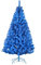 Künstlicher blau Farbiger Tannenbaum 180cm hoch schwer entflammbar mit PVC Nadeln - Großer Blauer Christbaum Weihnachtsbaum in B1