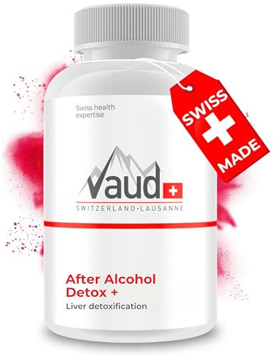 AFTER ALCOHOL – Anti Kater Kapseln mit Mariendistel, Curcuma & Bioperine® – Leber Detox & Regeneration nach Alkohol – Hochdosiert, Vegan, Laborgeprüft, Swiss Quality