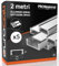 5x Profili da 2 metri (10mt) in Alluminio grigio per Strisce LED Schermatura Opaca ingombro max striscia led 12.2mm - 15.5 x 5.9