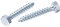 sourcing map Hex Lag Screws, M6 x 40mm Carbon Steel Zinc Plated Full Thread Self-Tapping Bolts for Wood Screw 25Pcs
