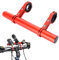 MotuTech Lenker Extender Fit für Xiaomi M365 für Segway NineBot ES1 ES2 Scooter Bike Fahrrad Motorrad Verlängerung Lenker Zubehör Montage Telefon Halterung Licht Stoppuhr (Rot)