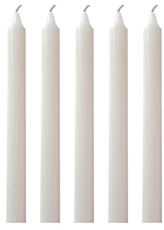 1ABOVE Pack of 5 | Household Candles | Unscented - 5 Hour Burn Time | Premium White Wax (1)