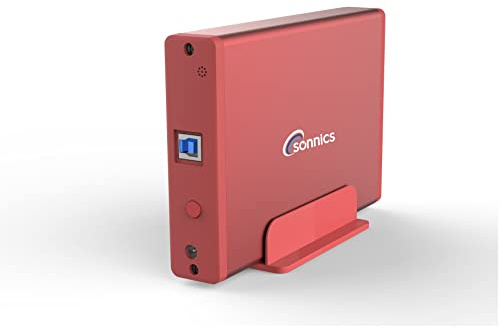 Sonnics 6TB External Hard Drive USB 3.0 Compatible with XBOX ONE / PS4 / Windows PC/Mac (Desktop not Portable) (Red)