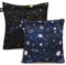 SANFERGE Lot de 2 sacs à couches en tissu imperméables réutilisables avec 2 poches à fermeture éclair et poignée - Sacs à linge lavables pour vêtements de bébé et d'adulte, voyage, plage, piscine,
