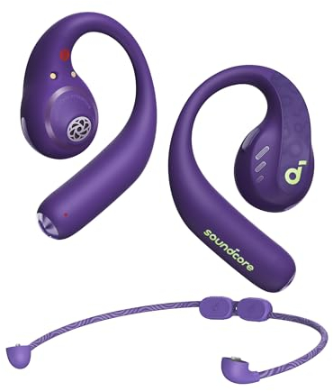 soundcore by Anker Open-Ear Kopfhörer AeroFit Pro, 46h Akku, Intensiver Sound LDAC, Ultra leicht, Bequem, Ergonomisches Design, Bluetooth 5.3, IP55 Wasserschutz, App, Kabellos