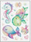 Bügelbilder Set für Textilien DIN A4 Kinder Mädchen Jungen Dino Einhorn Waldtiere groß klein Aufbügelbild zum aufbügeln verschiedene Designs Aufbügler Transferbilder (3 - Meerestiere)