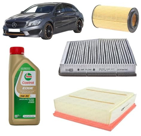 Kit tagliando + 7L olio Edge 5W30 LL per CLA gasolio 200CDI/220CDI dal 2013 al 2019