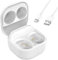 Buziba Ladehülle für Samsung Galaxy Buds FE SM-R400 Ersatz Ladegerät Dock Station Schutzhülle mit USB-C Ladekabel Earbuds Zubehör (Weiß)